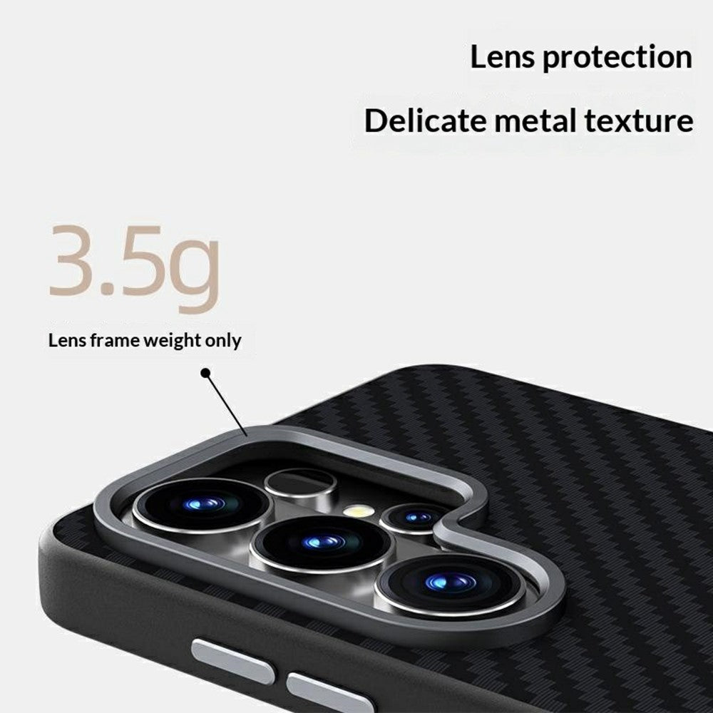 ABEEL For Samsung Galaxy S26+ Magnetic Case Carbon Fiber Texture Phone Back Cover