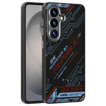 ABEEL For Samsung Galaxy S26+ Magnetic Case Micro-Embossing 6D Printed PC TPU Aluminum Alloy Leather Phone Cover