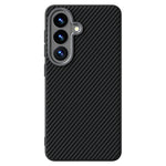 ABEEL For Samsung Galaxy S26+ Magnetic Case Slim Carbon Fiber Texture TPU PC PU Phone Back Cover
