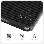 ABEEL For Samsung Galaxy S26+ Magnetic Case Slim Carbon Fiber Texture TPU PC PU Phone Back Cover