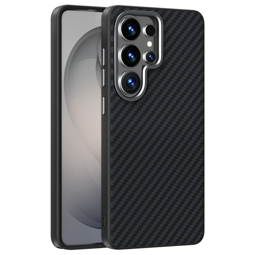 ABEEL For Samsung Galaxy S26 Ultra Magnetic Case Carbon Fiber Texture Phone Back Cover