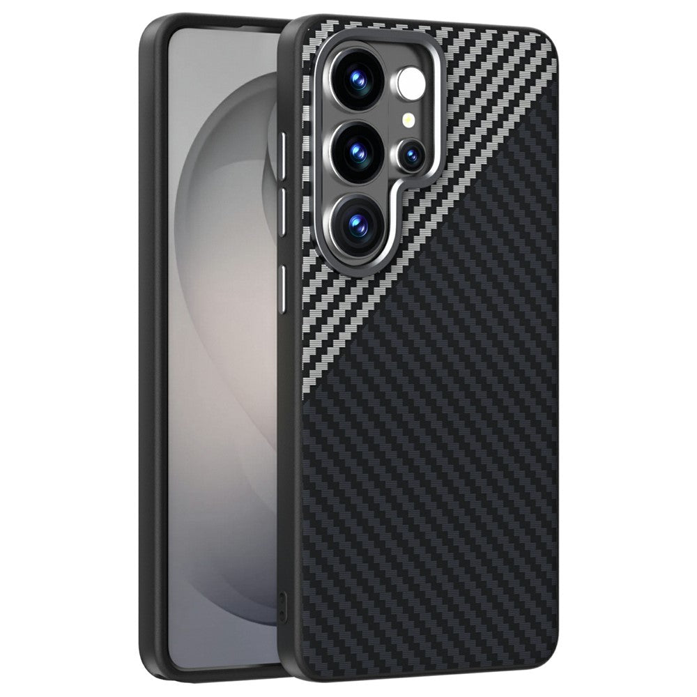 ABEEL Til Samsung Galaxy S26 Ultra Magnetisk Cover i Kulfiberstruktur Telefonbagside
