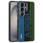 ABEEL For Samsung Galaxy S26 Ultra Magnetic Case Micro-Embossing 6D Printed PC TPU Aluminum Alloy Leather Phone Cover