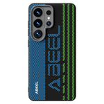 ABEEL For Samsung Galaxy S26 Ultra Magnetic Case Micro-Embossing 6D Printed PC TPU Aluminum Alloy Leather Phone Cover