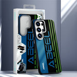 ABEEL For Samsung Galaxy S26 Ultra Magnetic Case Micro-Embossing 6D Printed PC TPU Aluminum Alloy Leather Phone Cover