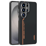 ABEEL For Samsung Galaxy S26 Ultra Magnetic Case Micro-Embossing 6D Printed PC TPU Aluminum Alloy Leather Phone Cover