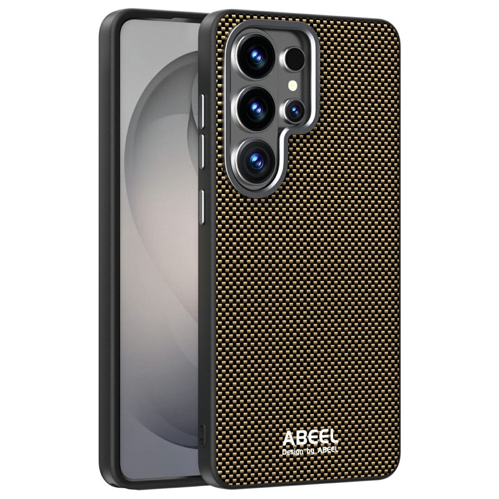 ABEEL Til Samsung Galaxy S26 Ultra Magnetisk Cover Trykt PC TPU Aluminiumslegering Læder Telefoncover