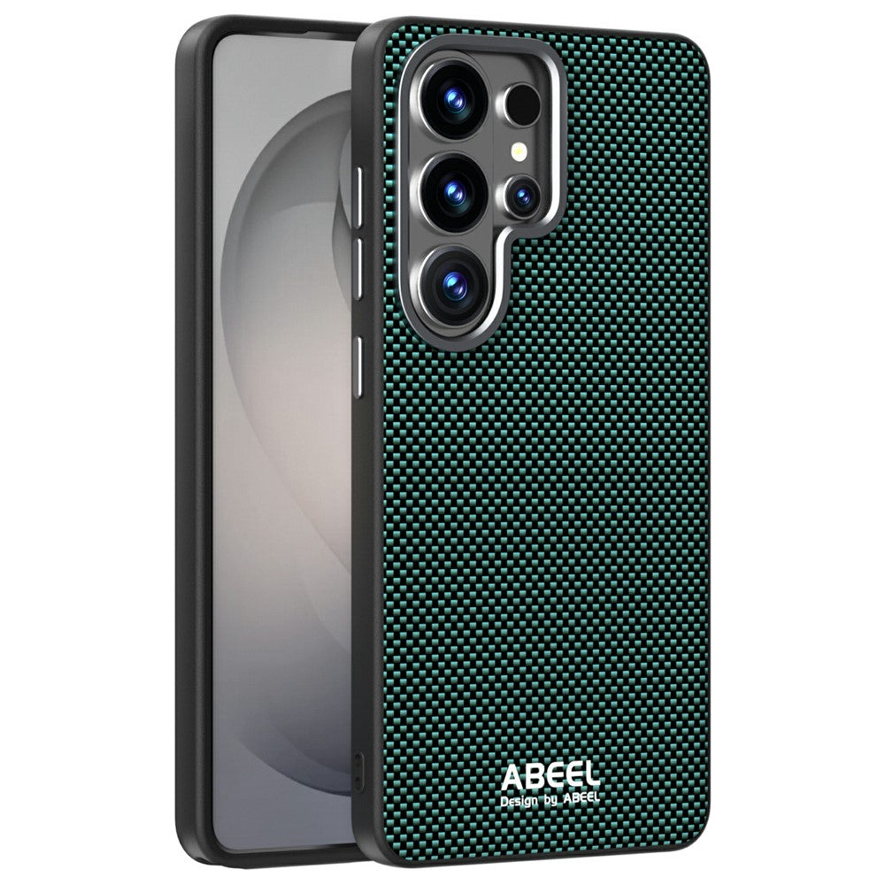ABEEL Til Samsung Galaxy S26 Ultra Magnetisk Cover Trykt PC TPU Aluminiumslegering Læder Telefoncover
