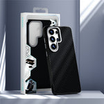 ABEEL til Samsung Galaxy S26 Ultra magnetisk cover kulfibertekstur TPU PC PU telefonbagcover