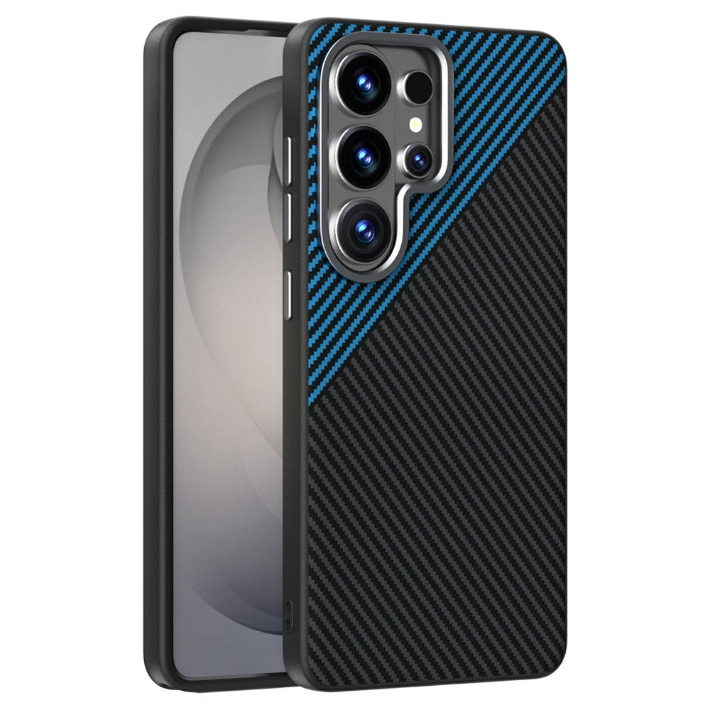 ABEEL til Samsung Galaxy S26 Ultra magnetisk cover kulfibertekstur TPU PC PU telefonbagcover