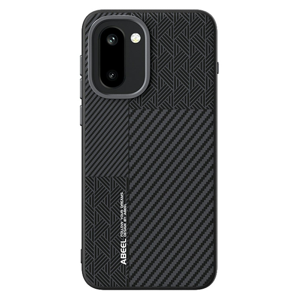 ABEEL Til OnePlus 15R 5G Magnetisk Etui PC + TPU + Aluminiumslegering + PU Læder Slankt Telefon Bagcover