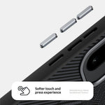 ABEEL Til OnePlus 15R 5G Magnetisk Etui PC + TPU + Aluminiumslegering + PU Læder Slankt Telefon Bagcover