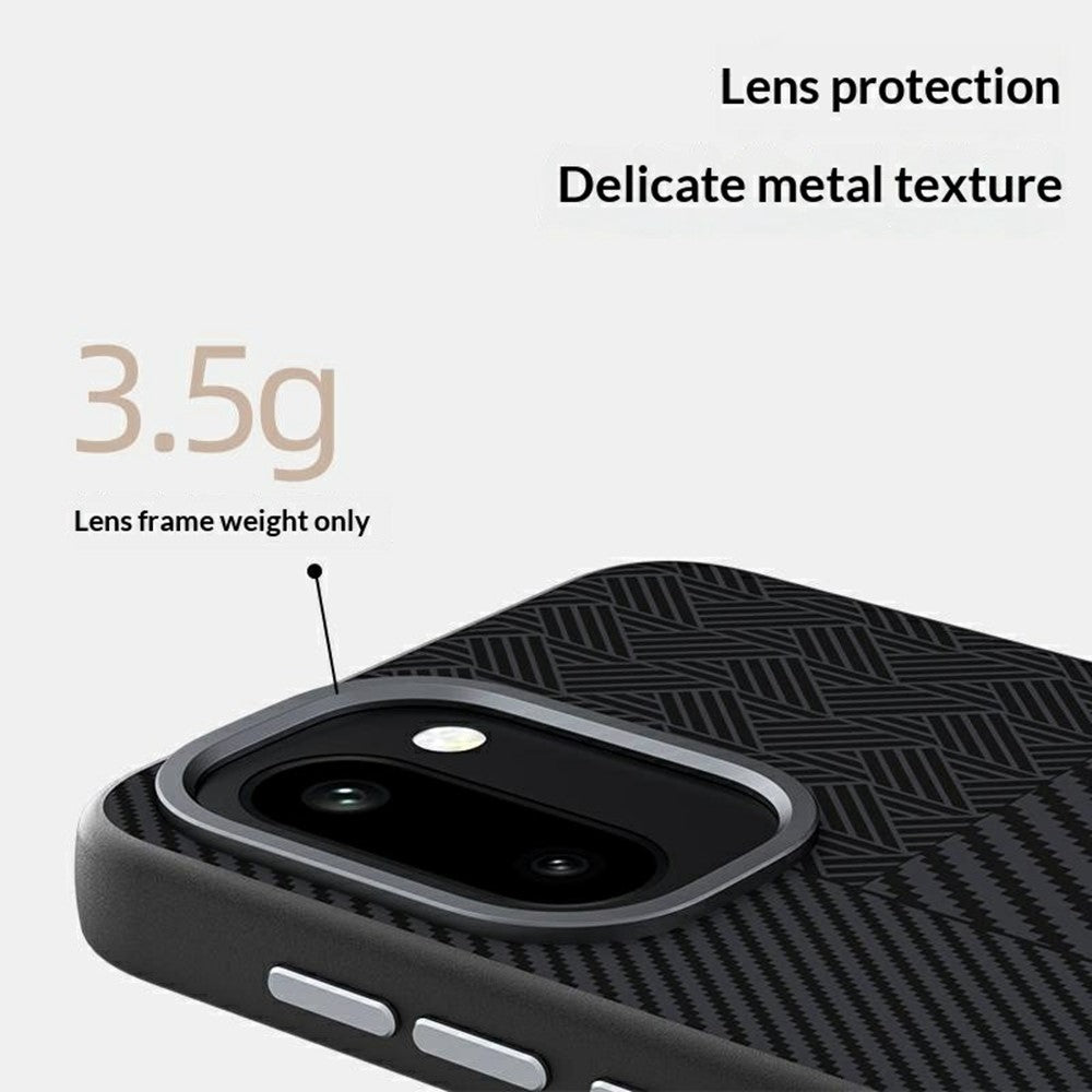 ABEEL Til OnePlus 15R 5G Magnetisk Etui PC + TPU + Aluminiumslegering + PU Læder Slankt Telefon Bagcover