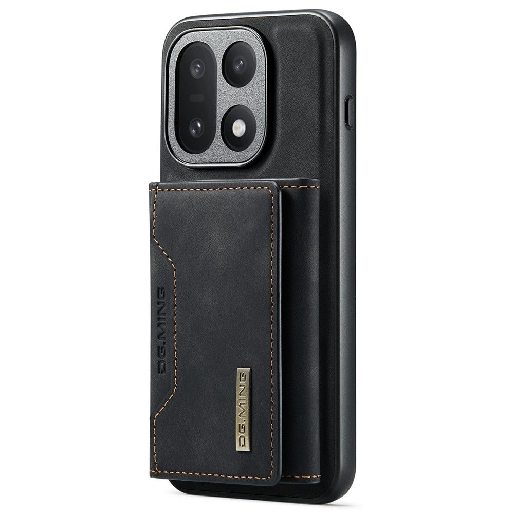 DG.MING M2-serien för OnePlus 15 5G PU-läder, trefaldigt fodral med flera kortplatser, ficka, plånbok