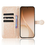 For Oppo Reno15 F 5G Wallet Case Dot Pattern Imprint PU Leather Phone Cover with Wrist Strap
