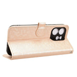 For Oppo Reno15 F 5G Wallet Case Dot Pattern Imprint PU Leather Phone Cover with Wrist Strap