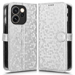 For Oppo Reno15 F 5G Wallet Case Dot Pattern Imprint PU Leather Phone Cover with Wrist Strap