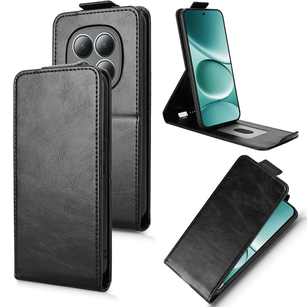 For Xiaomi Redmi Note 15 4G (Global) Stand Case Magnetic Clasp Vertical Flip Leather Phone Cover with Card Holder