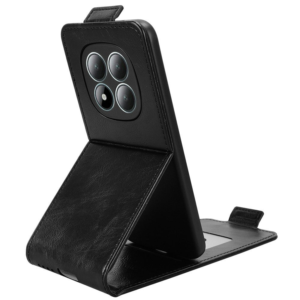 For Xiaomi Redmi Note 15 4G (Global) Stand Case Magnetic Clasp Vertical Flip Leather Phone Cover with Card Holder