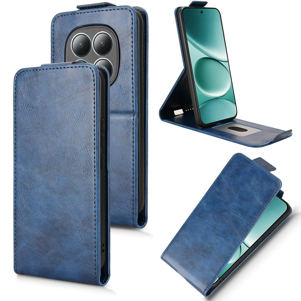 For Xiaomi Redmi Note 15 4G (Global) Stand Case Magnetic Clasp Vertical Flip Leather Phone Cover with Card Holder