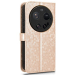 For Xiaomi 17 Ultra 5G Wallet Case Dot Pattern Imprint PU Leather Phone Cover with Wrist Strap