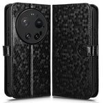 Xiaomi 17 Ultra 5G Plånboksfodral med prickmönster och tryck i PU-läder med handledsrem