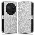 For Xiaomi 17 Ultra 5G Wallet Case Dot Pattern Imprint PU Leather Phone Cover with Wrist Strap