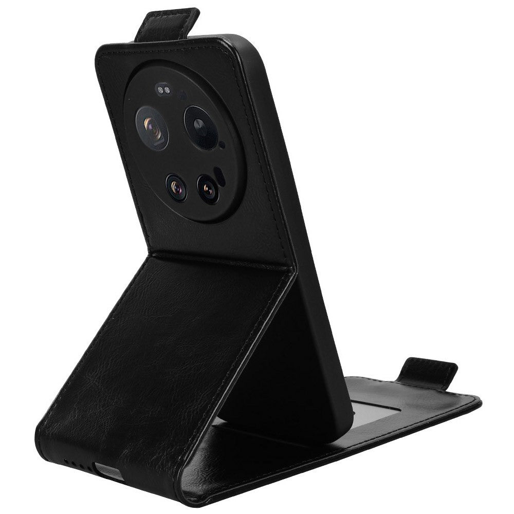 For Xiaomi 17 Ultra 5G Stand Case Magnetic Clasp Vertical Flip Leather Phone Cover with Card Holder