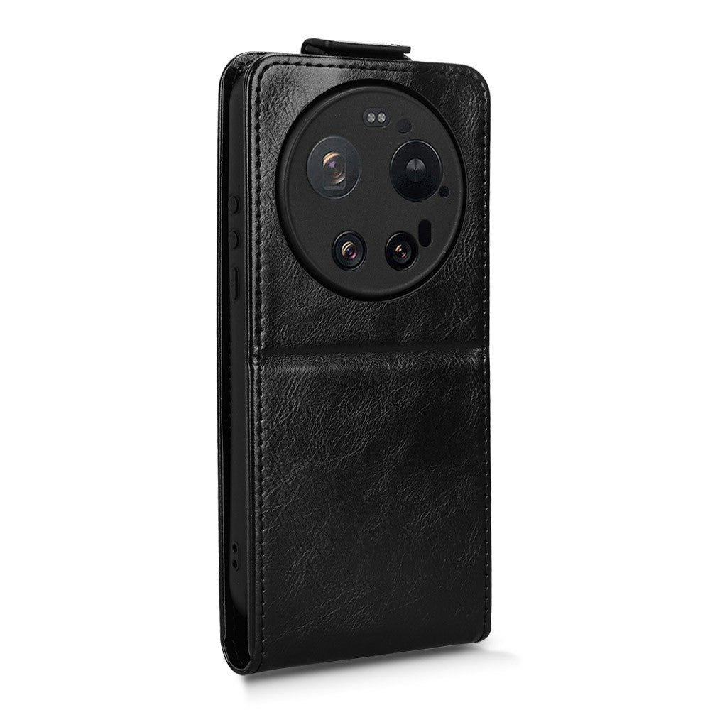For Xiaomi 17 Ultra 5G Stand Case Magnetic Clasp Vertical Flip Leather Phone Cover with Card Holder
