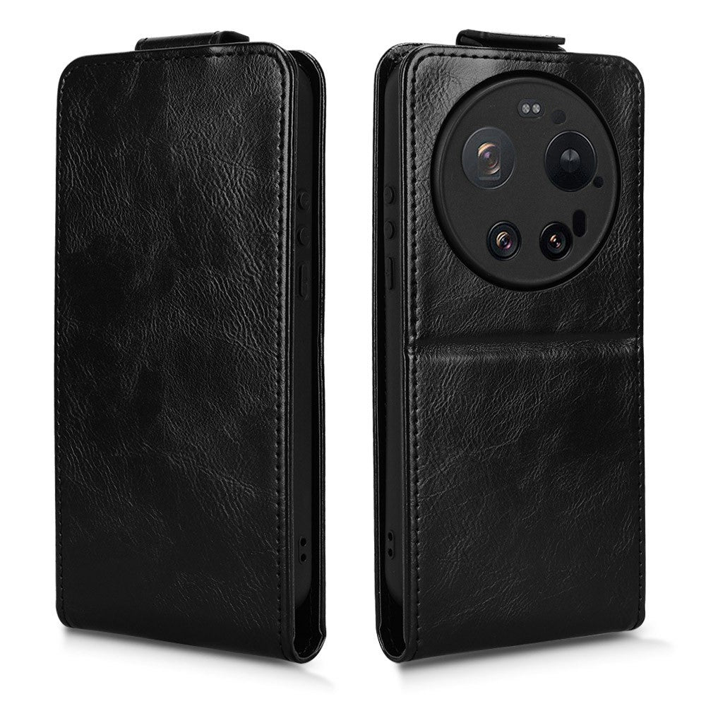 For Xiaomi 17 Ultra 5G Stand Case Magnetic Clasp Vertical Flip Leather Phone Cover with Card Holder
