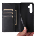 Til Samsung Galaxy A57 5G Etui RFID-blokerende PU-læder Telefonpung Cover