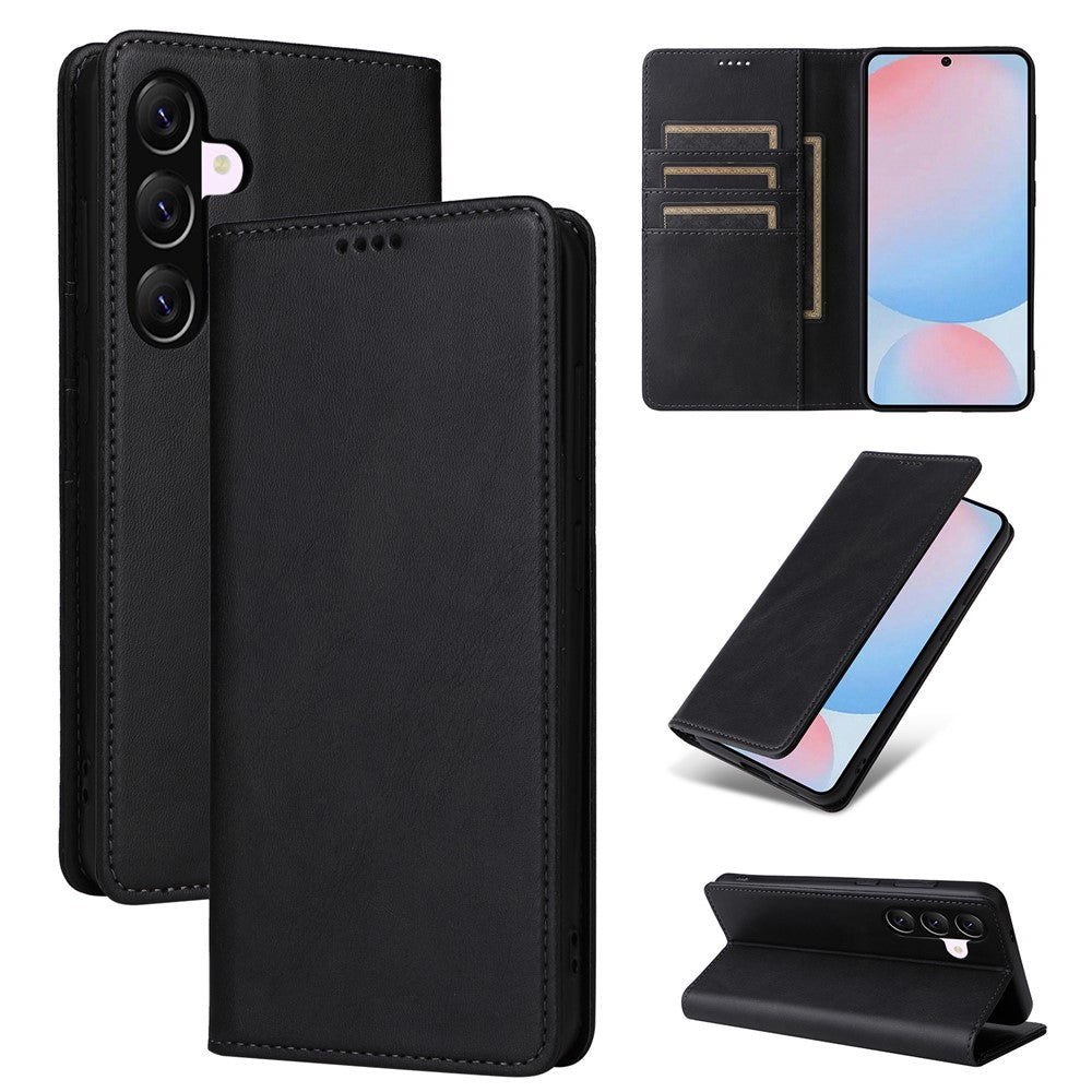 Til Samsung Galaxy A57 5G Etui RFID-blokerende PU-læder Telefonpung Cover