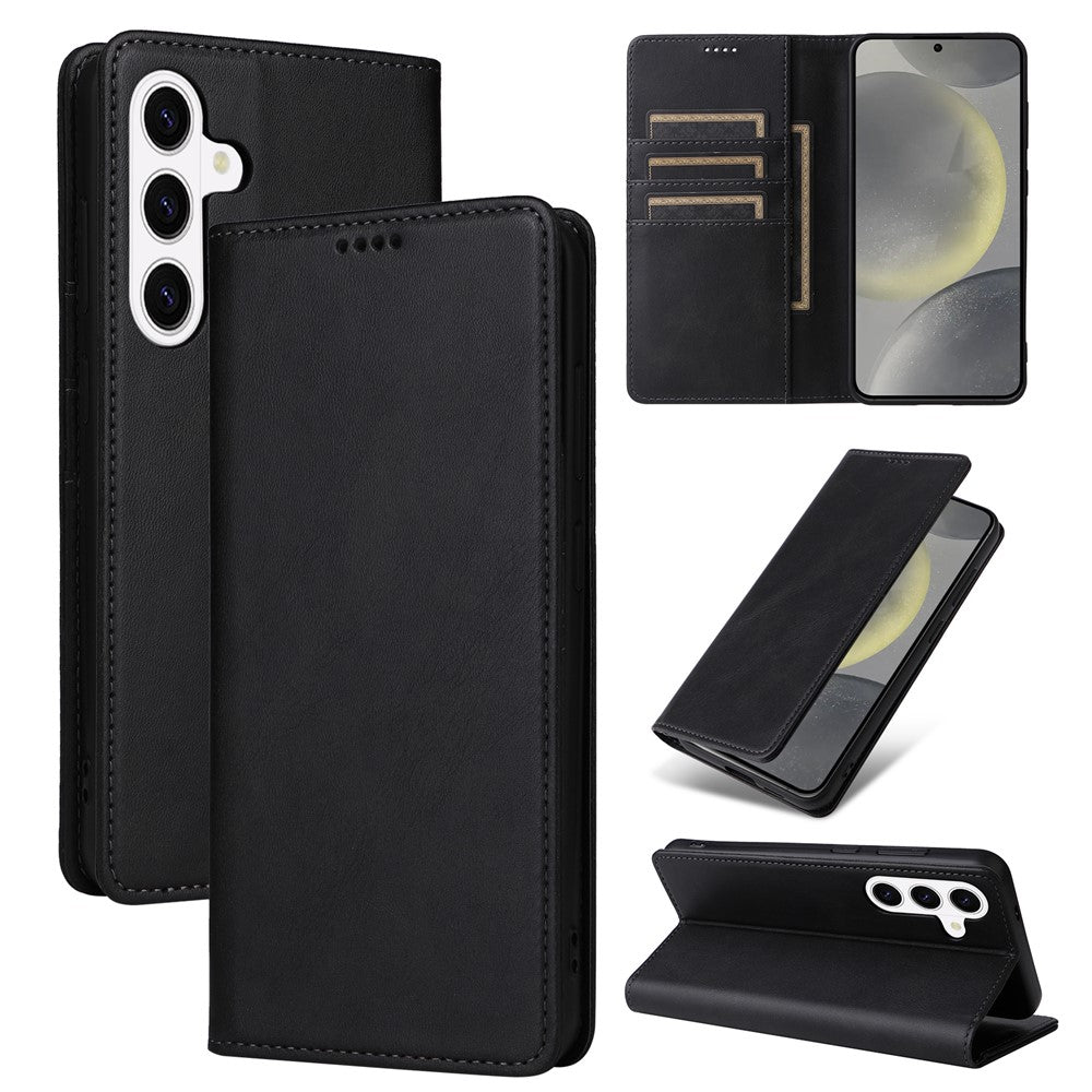Samsung Galaxy S26+ Fodral RFID-blockerande PU-läder plånboksfodral
