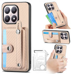 For Xiaomi 15T Case Wristband Anti-Drop Leather Back Cover Card Holder