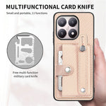For Xiaomi 15T Case Wristband Anti-Drop Leather Back Cover Card Holder