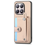 For Xiaomi 15T Case Wristband Anti-Drop Leather Back Cover Card Holder