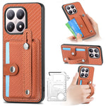 For Xiaomi 15T Case Wristband Anti-Drop Leather Back Cover Card Holder