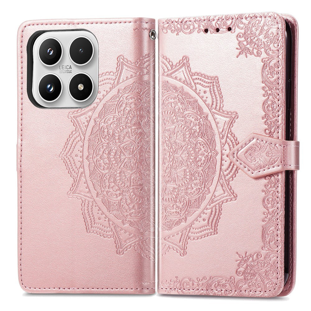 Xiaomi 17 Plånboksfodral Mandala Blomma Lädermobilfodral Stativ