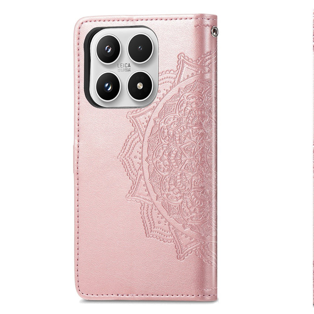 Xiaomi 17 Plånboksfodral Mandala Blomma Lädermobilfodral Stativ