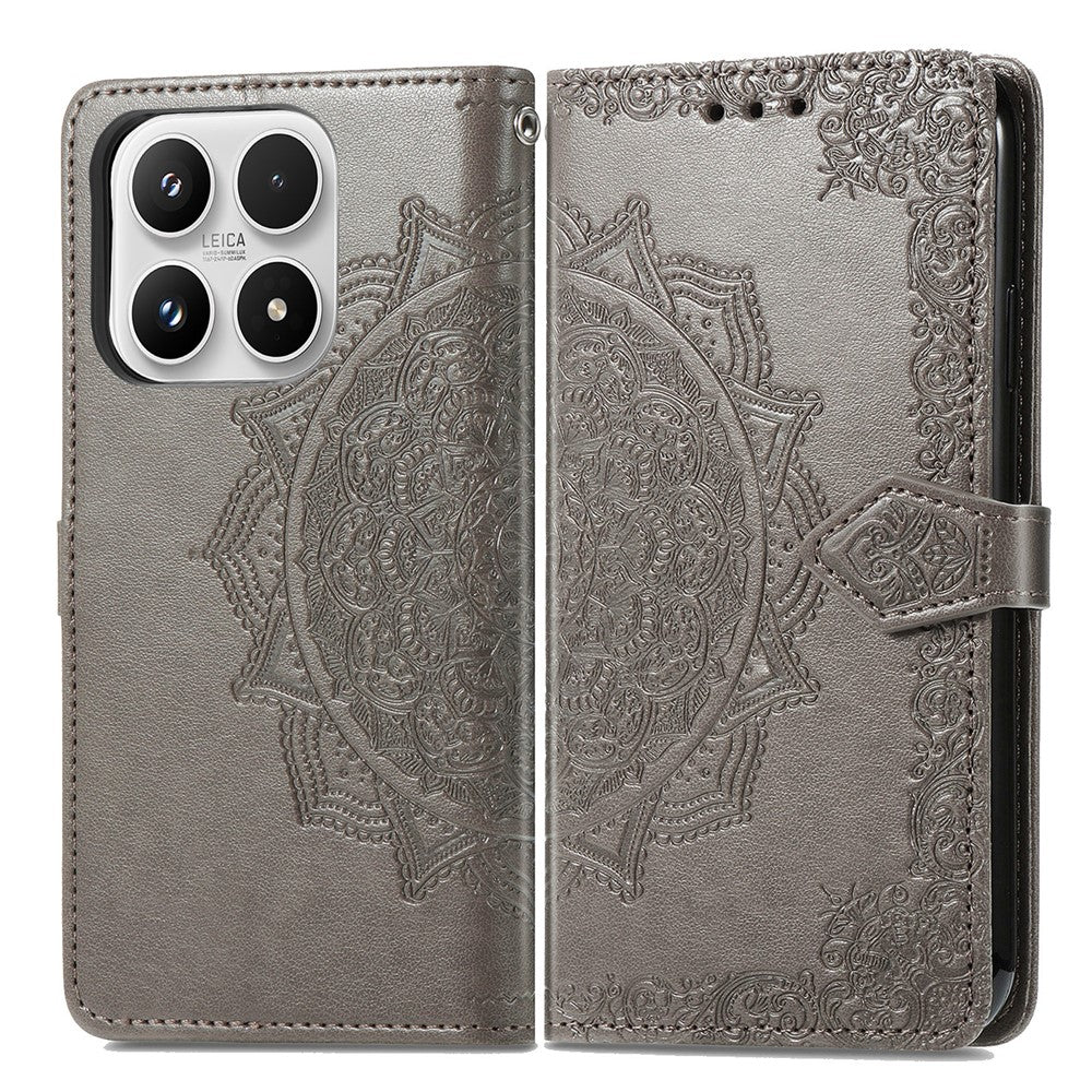 Xiaomi 17 Plånboksfodral Mandala Blomma Lädermobilfodral Stativ