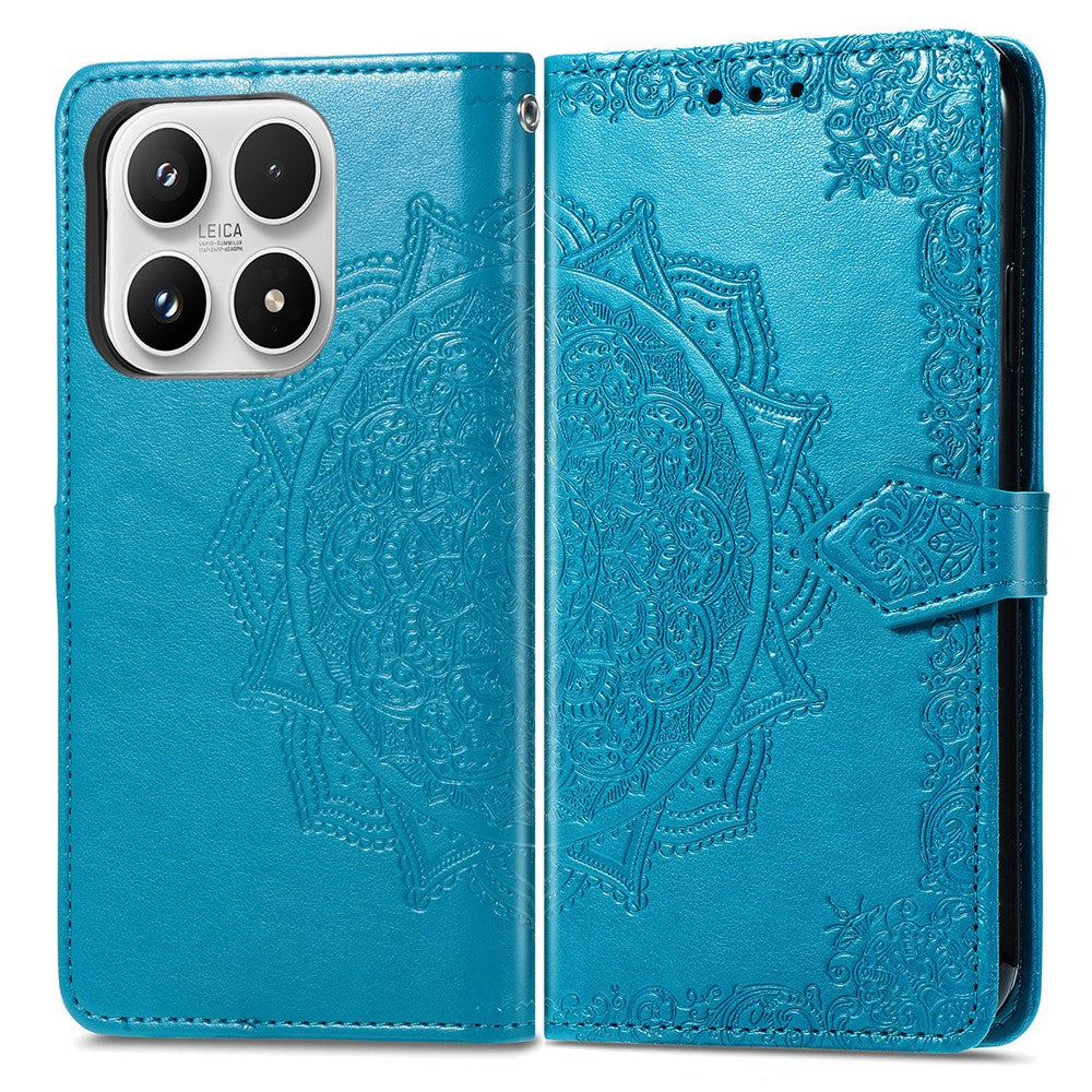 Xiaomi 17 Plånboksfodral Mandala Blomma Lädermobilfodral Stativ