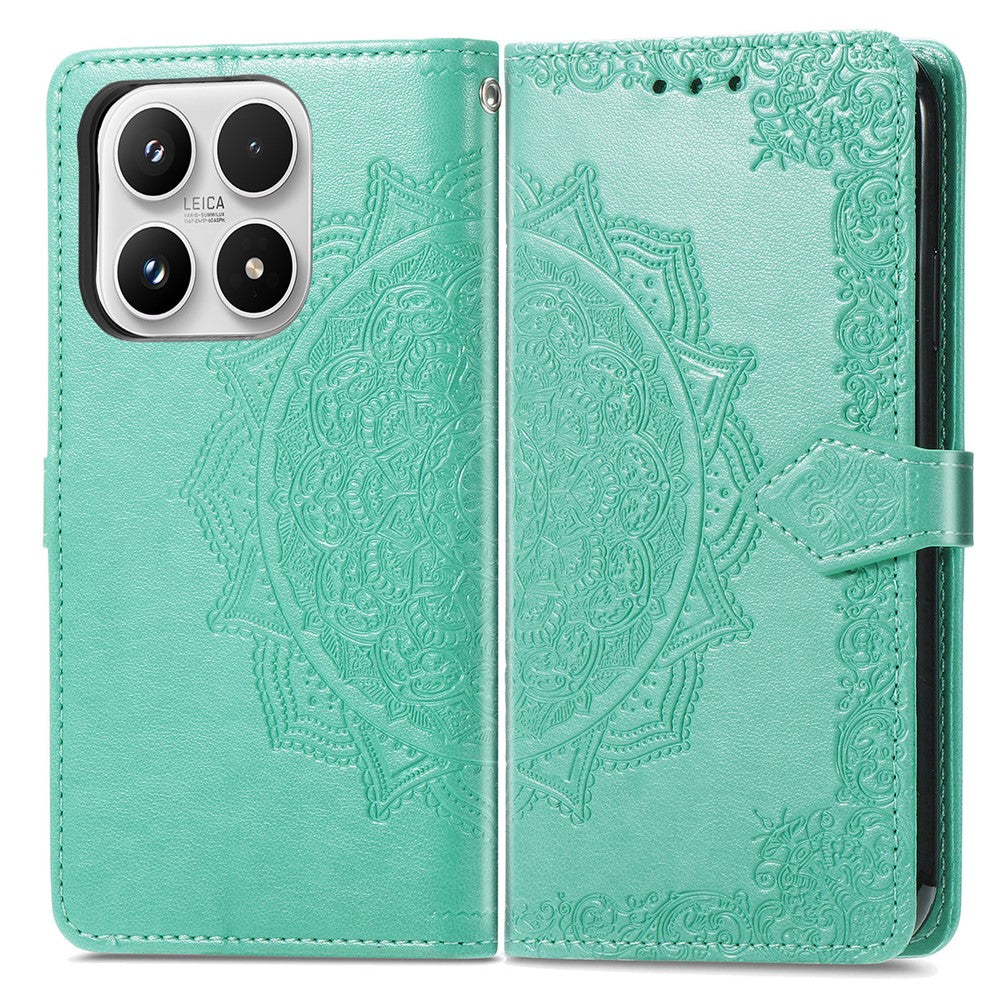 Xiaomi 17 Plånboksfodral Mandala Blomma Lädermobilfodral Stativ