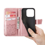 For Xiaomi 17 Case with Strap Butterfly Pattern PU Leather Wallet Phone Cover