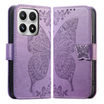 For Xiaomi 17 Case with Strap Butterfly Pattern PU Leather Wallet Phone Cover