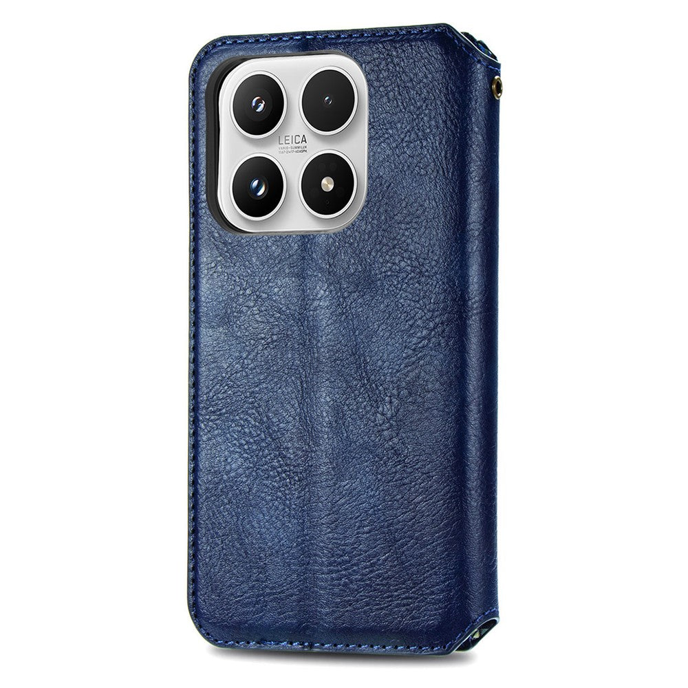 For Xiaomi 17 Case Rhombus Imprint PU Leather Wallet Phone Cover