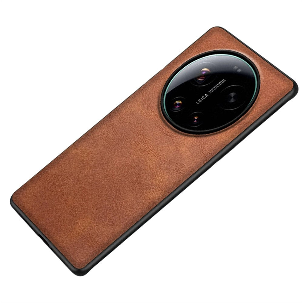 Xiaomi 17 Ultra 5G-skal Retro Läderbelagt PC + TPU mobilskal