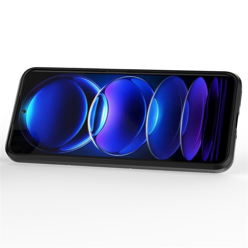 For Xiaomi Redmi Note 12 5G (Global) / (India) / (China) / Poco X5 5G Ring Holder Kickstand Phone Case Fall Resistant Hard PC+Soft TPU Hybrid Cover