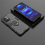For Xiaomi Redmi Note 12 5G (Global) / (India) / (China) / Poco X5 5G Ring Holder Kickstand Phone Case Fall Resistant Hard PC+Soft TPU Hybrid Cover