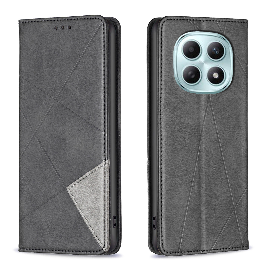 For Xiaomi Poco M8 5G / Redmi Note 15 5G (Global) / 15 4G (Global) Case Card Slots Geometry Imprint Leather Phone Cover