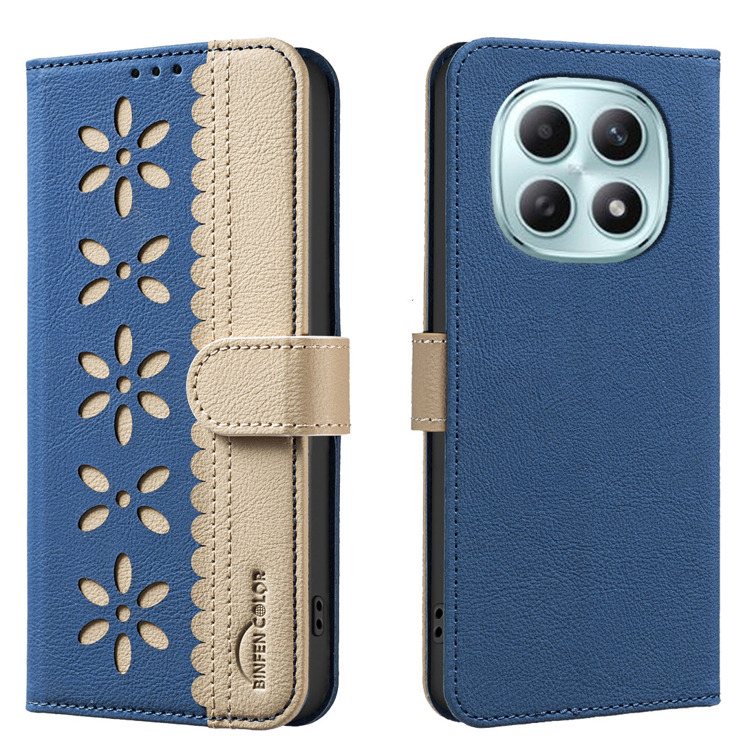 BINFEN COLOR For Xiaomi Poco M8 5G / Redmi Note 15 5G (Global) / 15 4G (Global) Leather Case  BF36 Floral Pattern Phone Cover RFID Blocking Wallet Stand
